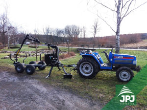 Malotraktor Iseki a vyvážečka up