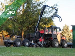 Malotraktor a vyvážečka